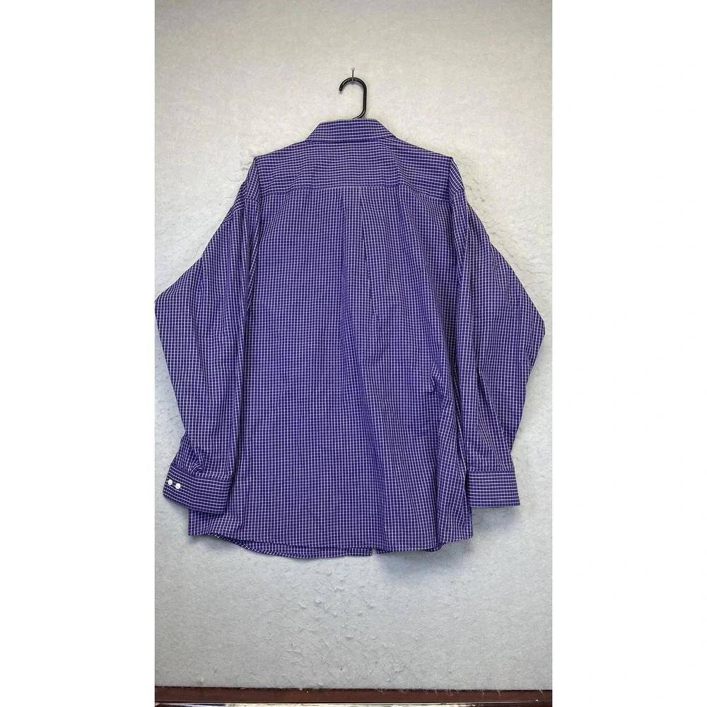 Louisiana State Tigers Shirt Mens XL Purple NCAA‎ Football Button Down Plaid LSU